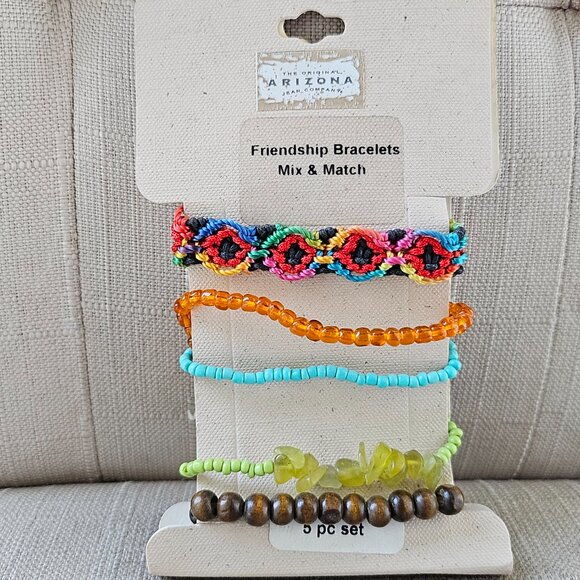 Arizona Bracelet Set of 5 Friendship Wrist Band Mix and Match Multi Jewelry New - Picture 4 of 7